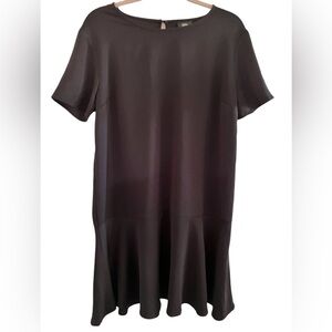 Black Tunic Peplum Dress